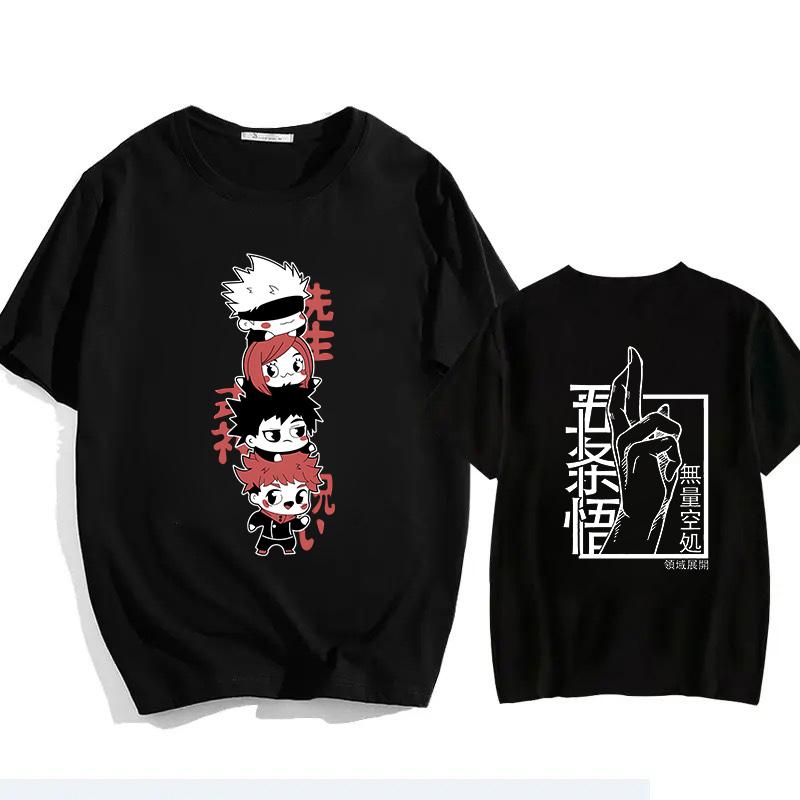 Japanese Jujutsu Kaisen Gojo Anime T-shirt Unisex Manga Gojo Satoru Graphic T Shirts Short Sleeve Tee Y2k T-shirts Summer Tops