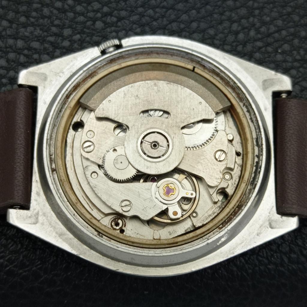 JAPAN VINTAGE SEIKO 5 AUTOMATIC MENS GREY COLOR DIAL WATCH A701635-5 R206c-a701635