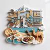 China Souvenirs Beijing Metal Fridge Magnets Shanghai Lijiang Shangri-La Shenyang Huashan Jingdezhen Guilin Fridge Stickers