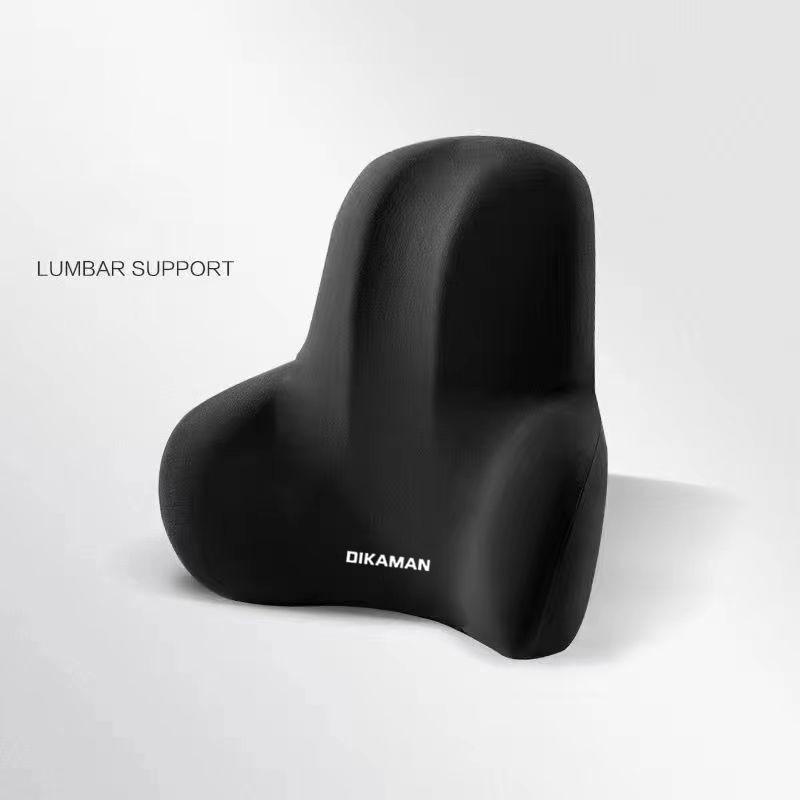 

Car Back Cushion Lumbar Support And Neck Pillow Kit, Memory Foam Ergonomic Cushion For Lower Back Support Cervical Headrest Waist чёрный