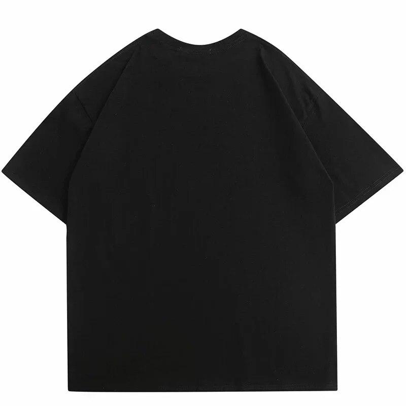 Unisex Graphic T-shirt Graphic Hip Hop Oversized Harajuku Summer Short Sleeve Korean Fashion Y2k Retro Street Cotton Clothing