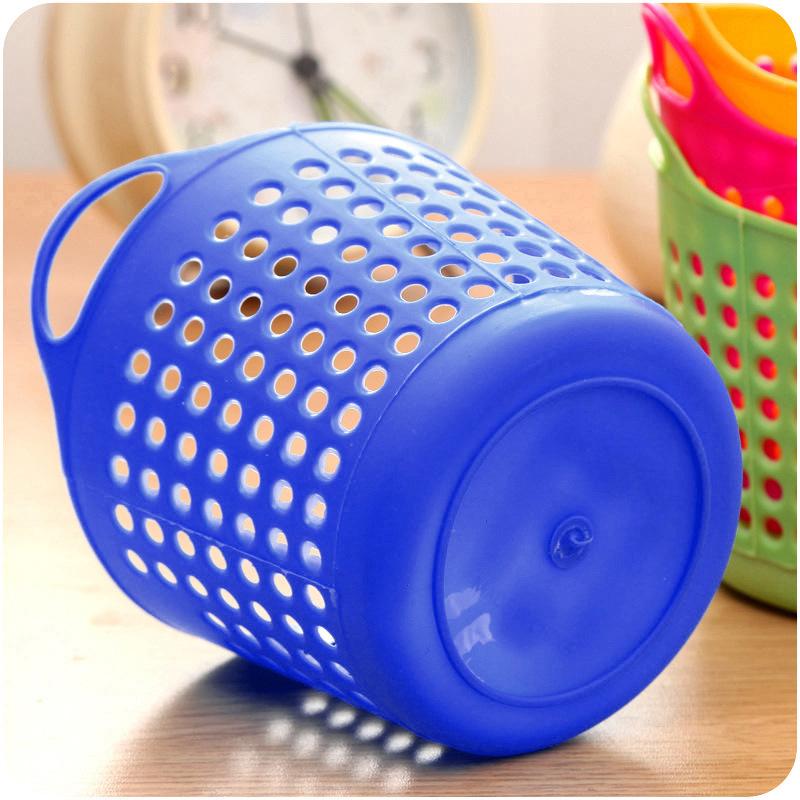 Desktop Organizer Mini Casual Portable Hoop Mesh Organizer Basket Sundries Organizer Pen Holder Organizer Basket