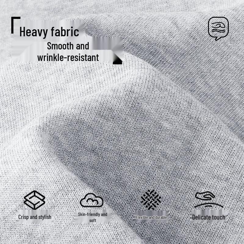 MINISO Men's Japanese Style Round Neck Long Sleeve Fake Two-Piece Sweatshirt