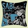 Anime One Pieces L-Luffy Pillow Covers Cartoon Sofa Decorative Home Double-Sided Printing Short Plush Cute Cushion Cover