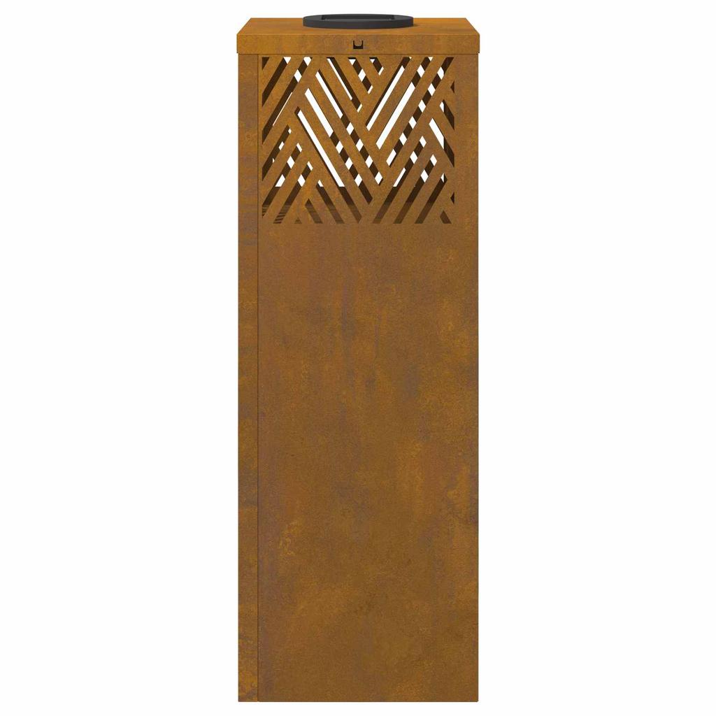 Solar LED Path Light 2 Pcs Bronze Weatherproof Steel
