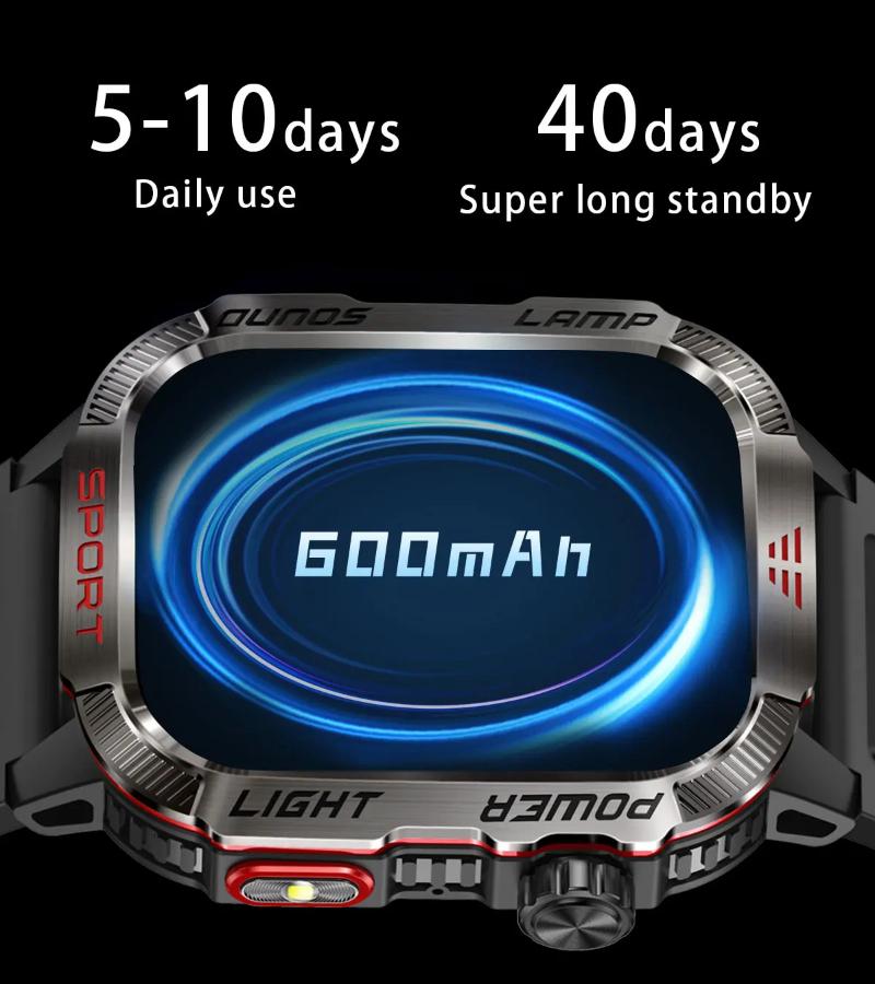 2025 Nowy GPS Zewnętrzny Profesjonalny Sportowy Smartwatch Męski Damski Puls BT Połączenie 3ATM Wodoodporny Pływanie Fitness Smartwatche