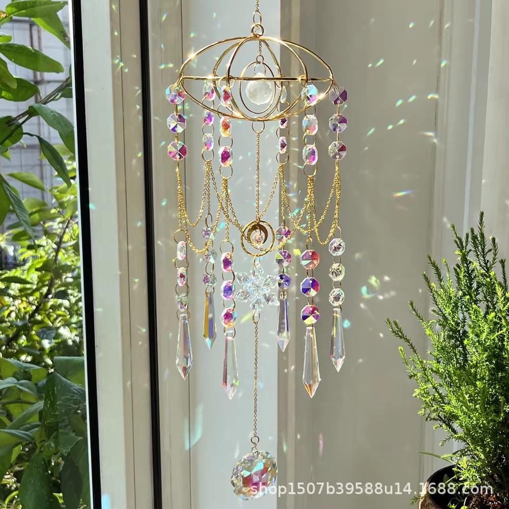 Design Window Decoration Hanging Planet Acrylic Snowflakes Sun Catcher Crystal Wind Chime