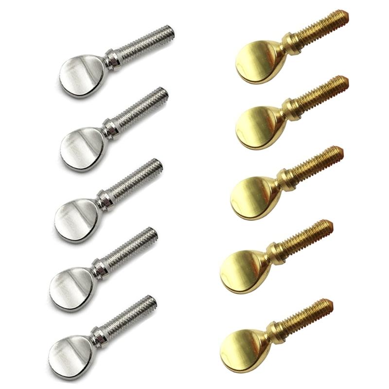 2pieces/set Simple Design Gold/Silver Color Saxophone Sax Neck Screw Alto Tenor Woodwind Instrument Accessories