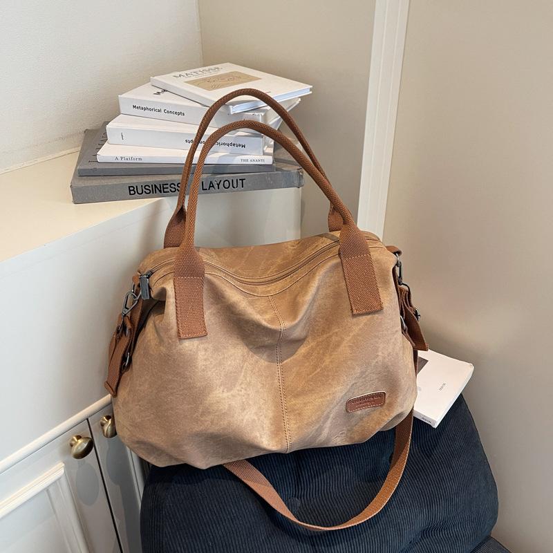 Large-capacity commuter tote bag, women's new high-end atmospheric shoulder bag, high-end versatile messenger bag