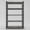 NAIYUFA Bakers Rack,Microwave Oven Stand 5 Tier Utility Storage Shelf with Hooks,Multifunctional Wood Shelf for Kitchen,Bathroom,Livingroom,Storehouse