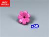 MOC Bricks Plant Petal Rose Flower Grass Tree Farm House Garden Accessories City View Country Building Blocks Children's Toys
