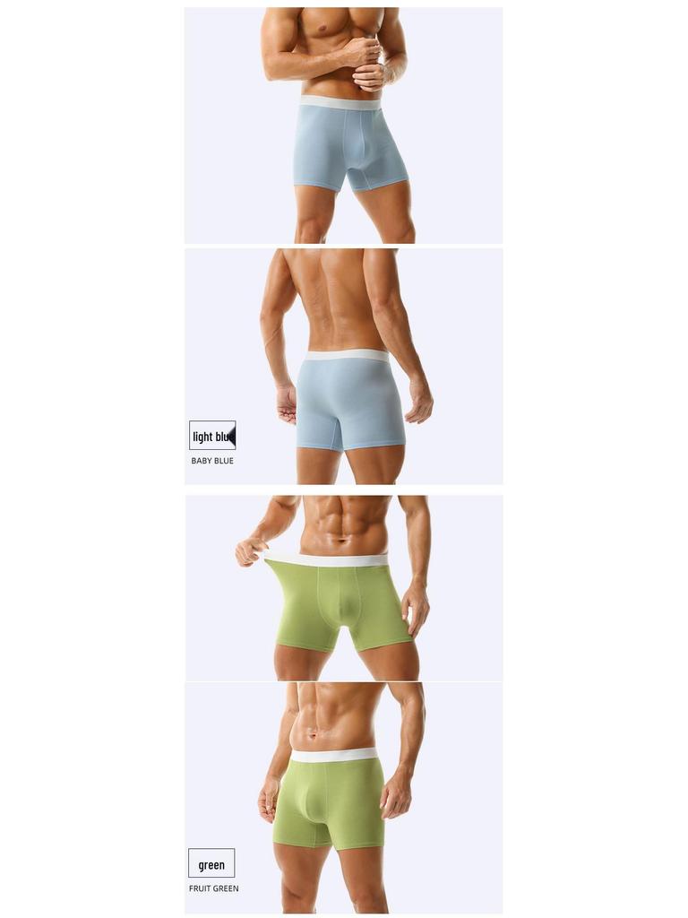 European & American Anti-Chafing Breathable Men's All-Cotton Underwear Shorts