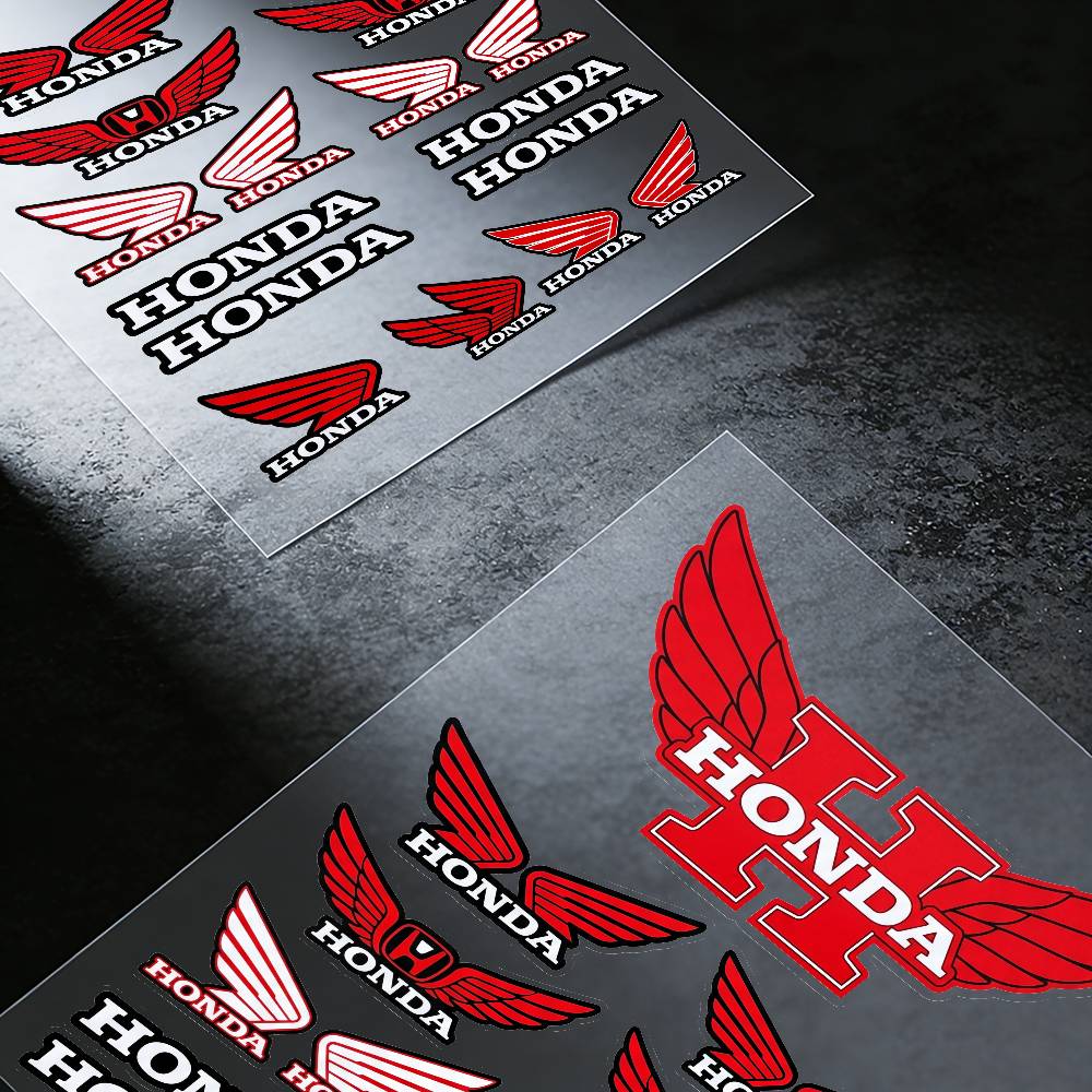 FOR HONDA HRC H WING Waterproof Reflective Motorbike Stickers Easy Peel Removable Decals for Motorcycle Car XL0 wsvj7
