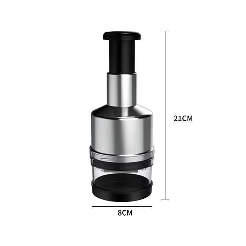 Nerezový ruční multifunkční sekáček na zeleninu na zázvor, česnek, cibuli a další