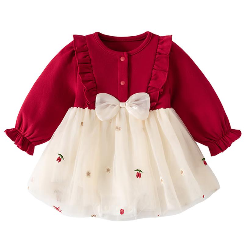 Banxidi Baby Girls  Spring Festival Princess Romper 66