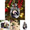 Nightmare Before Christmas Jack Sally Xmas Tree Pendant Halloween Decor Acrylic Gift