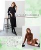 Stylish and Relaxed Dress for Long Sleeve Shirt Midi Below the Midi Solid Wine [Four leaf] Women, Spring/Autumn, Dress, T-Shirt Dress, Knee-Length,