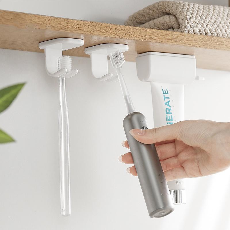 Toothbrush Storage Rack Under The Seamless Mirror Cabinet No Need For Punching And Pasting Wall Mounted Rack Toothbrush Holder