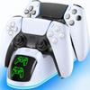 PS5 Controller Charging Simultaneous Fast Charging for Two Simply Place the Controller On the Prevents Features RGB Includes Japanese Instruction