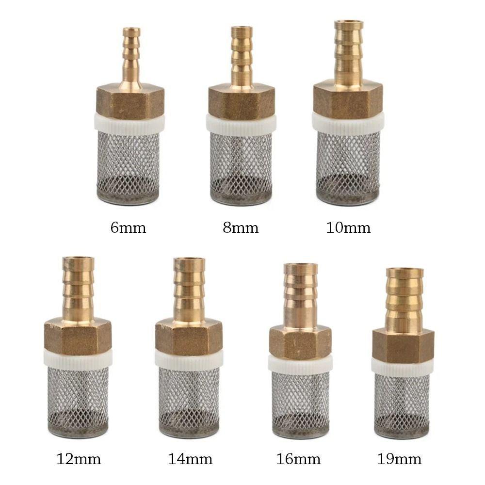 1Pcs Durable 6-19mm 1/2" Hose Filter Brass Strainer Sprayer Pump Filtering Net Car Wash Garden Irrigation Mesh Filter
