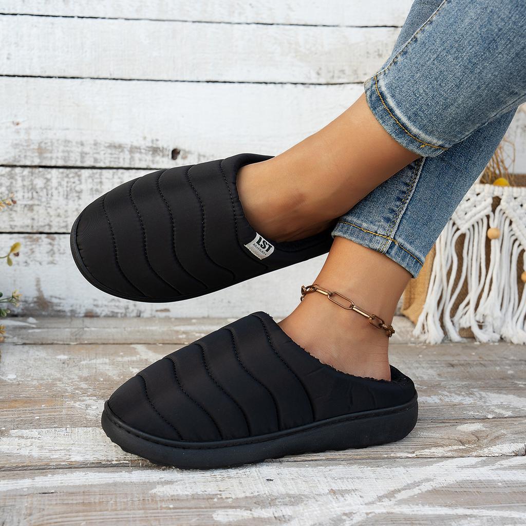 Wasserdichter Regenmantelstoff Memory-Baumwolle Herren- und Damen-Baumwollpantoffeln neu faul ein Pedal