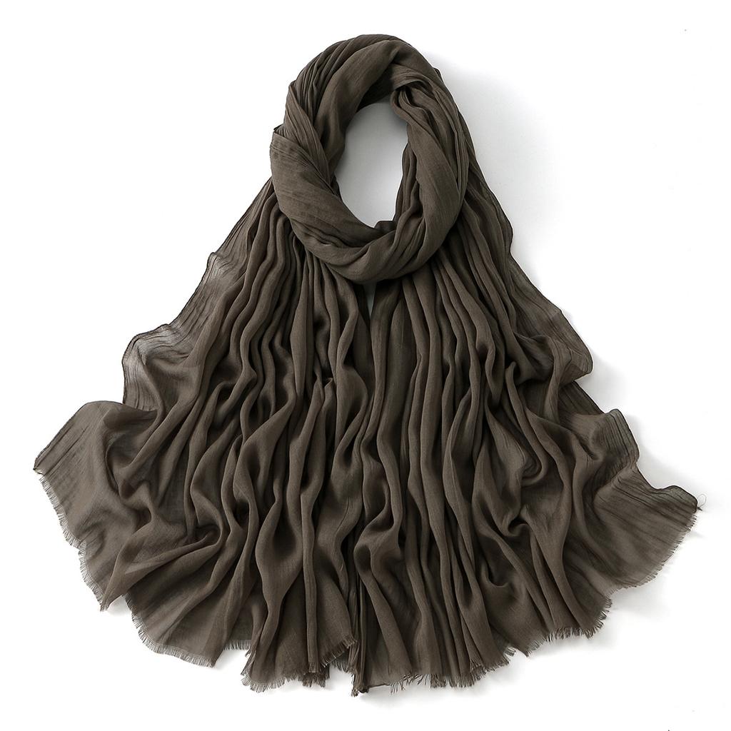 Resistant Fabric Easy To Carry Non-Slip Full Coverage Formal Muslim Hijab For Women Elegant Headscarf Full Coverage Event