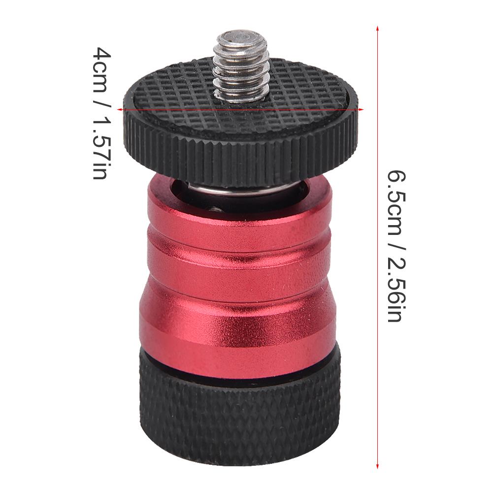 Quick Release Plate Small Ballhead Hot Shoe Mount Base for Monitor Camera Camcorder