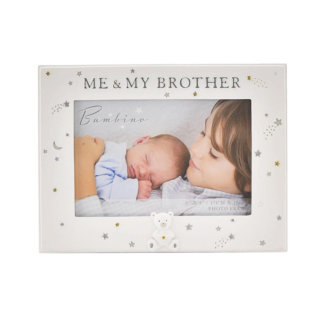 Bambino Resin Me & My Brother Photo Frame 6 x 4