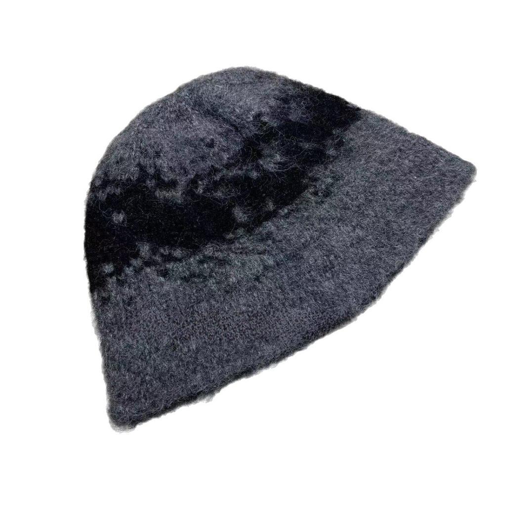 New Autumn and Winter Retro Color Block Knitted Baotou Hat Korean Version Versatile Ladies Fashion Fisherman Hat Women