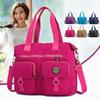 Women Crossbody Bag Minimalist Nylon Purse with Zipper Closure