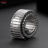 Edelstahl Elastisches Stretchband Metall Erweiterung Silber Uhrenarmband Herren Damen Verstellbares Armband 10-14mm 16-23mm