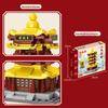 Yellow Crane Tower Chinese Style Building Blocks Kit With Abs Plastic For Kids Diy Creative Play