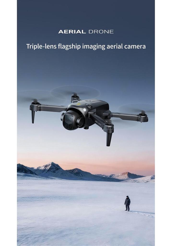 New Z5 Drone: Dual Camera, Screen Remote, Optical Flow, Altitude Hold, Long Battery, HD Aerial Photography.