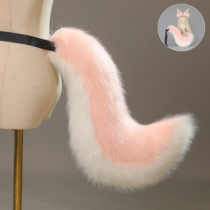 Jade Algen Front Katze Mädchen Cos Requisiten Comic Ausstellung Verkleiden Fuchs Tier Ohr Stirnband Plüsch Fuchs Ohr Stirnband Fuchs Schwanz Set