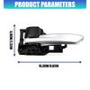 Clip-Mount Interior Door Handle Assembly 6920602380C0 for 2020-2024 Hiace with Silver Lever and Textured Black ABS Housing Frame