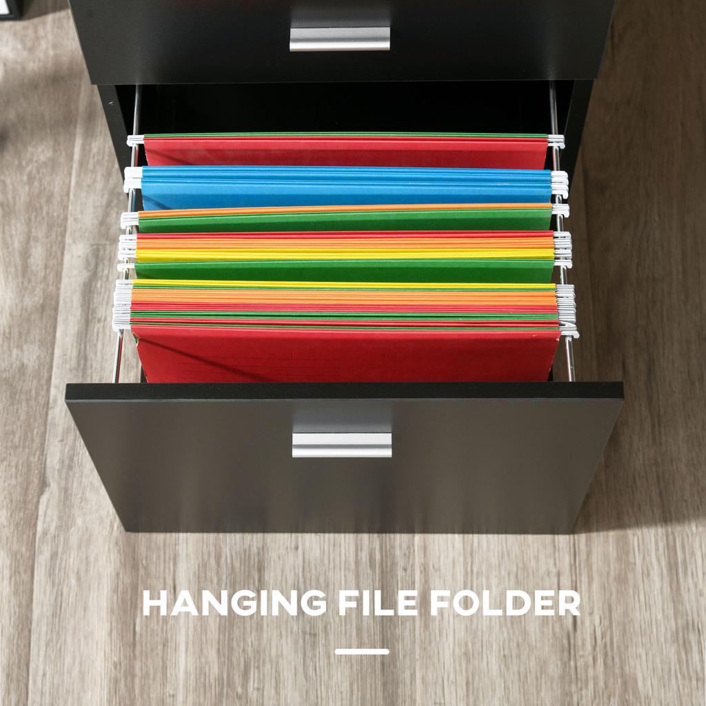 L-Shaped Computer Desk Storage Drawer 143.5 x 143.5 x 76cm Black