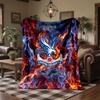 Crystal Palace Football Print Flannel Blanket Soft Warm Sofa Bed Throw Blanket For Home Office Bedroom