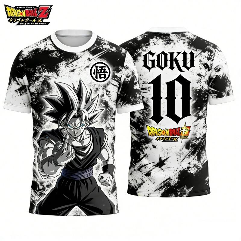 2026 Letní Dragon Ball Retro Fitness Tričko Pánské Oversized 3D Tištěné Krátký Rukáv Rodinné Unisex Dětské Sportovní Tričko