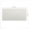Vinyl Desk Mat with Stylish Retro Floral Print 100x50 cm