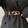 Fashion Chain Belt Elastic Metal Waist Belts for Women Ladies Coat Dress Belt Waistband