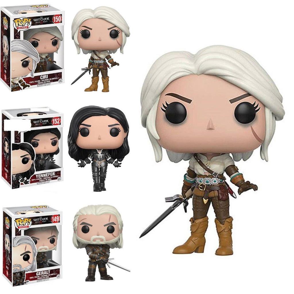 The Witcher 3 Wild Hunt Funko Pop Ciri Geralt Yennefer Mini Figure Doll Toy Kids With Box