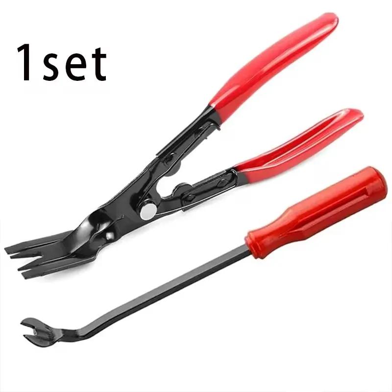 Auto Door Nail Puller Fastener Jaw Screwdriver Set Clip Pliers Dashboards Interior Removal Car Headlight Installation Tools