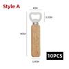 1-10Pcs Beer Can Opener Wooden Bottle Opener Household Kitchen Bar Tools for Home Handle Handheld Wine Wedding Favors Bar