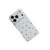 Gold-Plated Polka Dot iPhone 15 Pro Max Anti-Drop Case