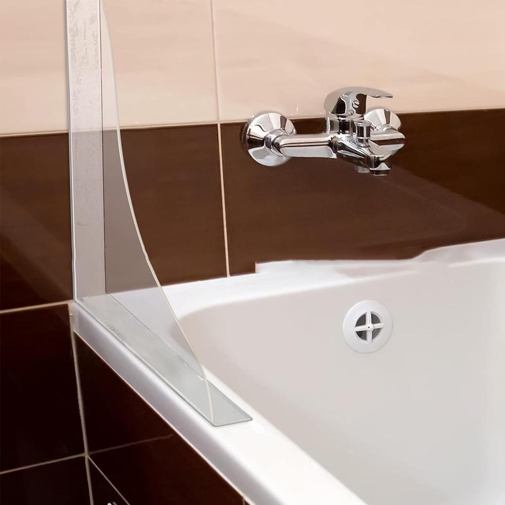 2PCS/SET Self- Adhesive Shower Splash Guard Acrylic Transparent Bathtub Water Guards Easy to Install Wash Basin Water Blocking