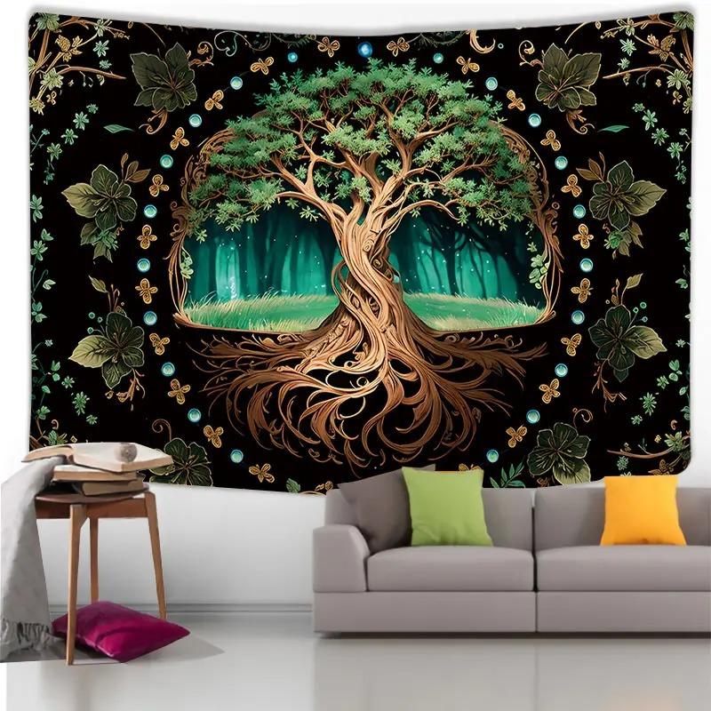 Home Wall Decoration Tapestry Forest Deer Background Office Living Room Tapestry