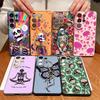 Colorful Skeleton Pattern Case For Samsung S26 Edge S25 FE S24 Plus S23 S22 Ultra A15 A16 A17 A35 A36 A37 A54 A55 A56 A57 5G Magnetic Matte Cover