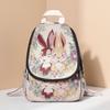 Ethnic Embroidered Canvas Backpack For Women With Multiple Compartments For Daily Use