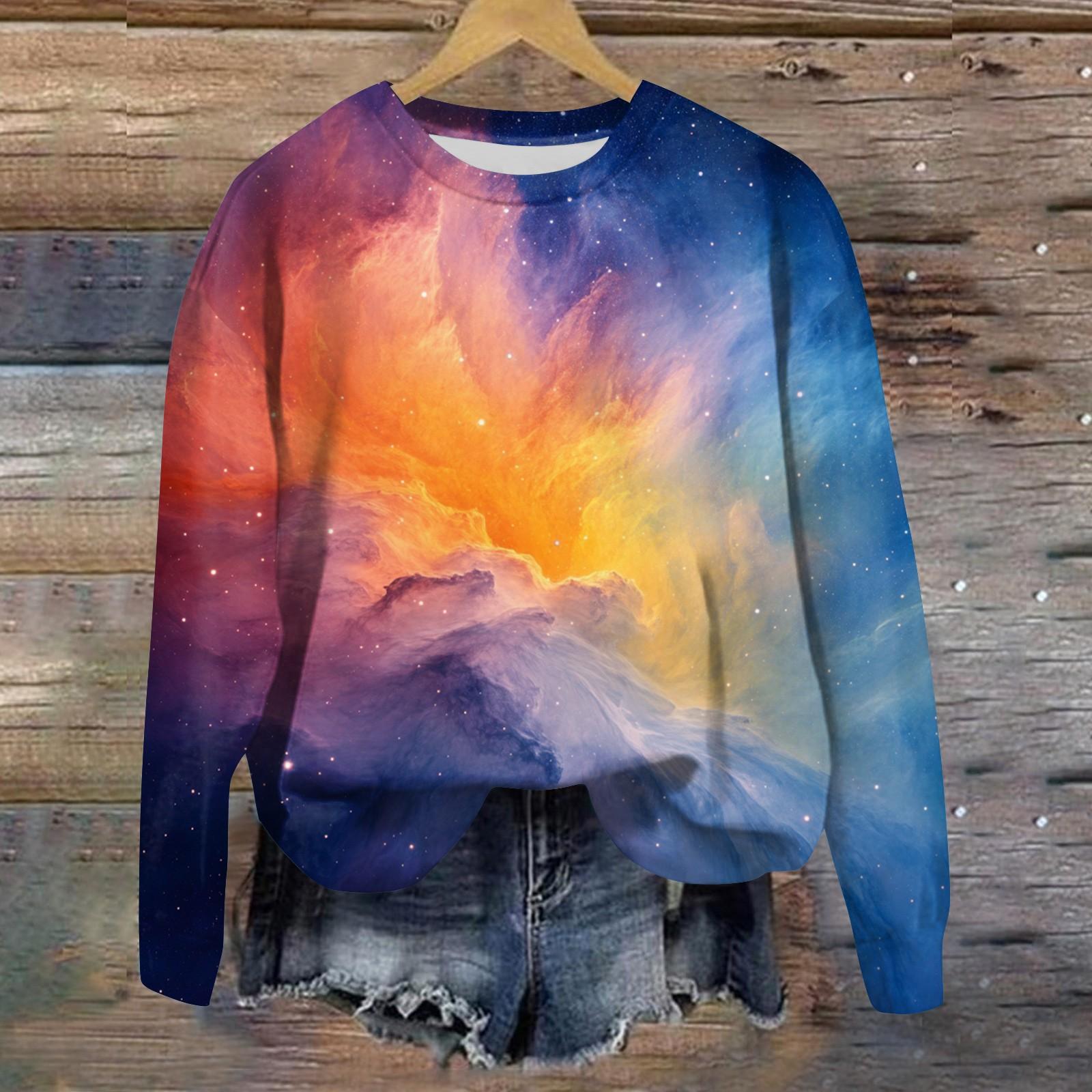 

Женская свободная повседневная толстовка с круглым вырезом и длинными рукавами, модный топ с длинными рукавами XXL синий