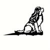 1pc Metal Spaniel Silhouette Puppy Dog Sign – Rustic Outdoor Home & Garden Decor | Ideal Housewarming Gift for Dog Lovers